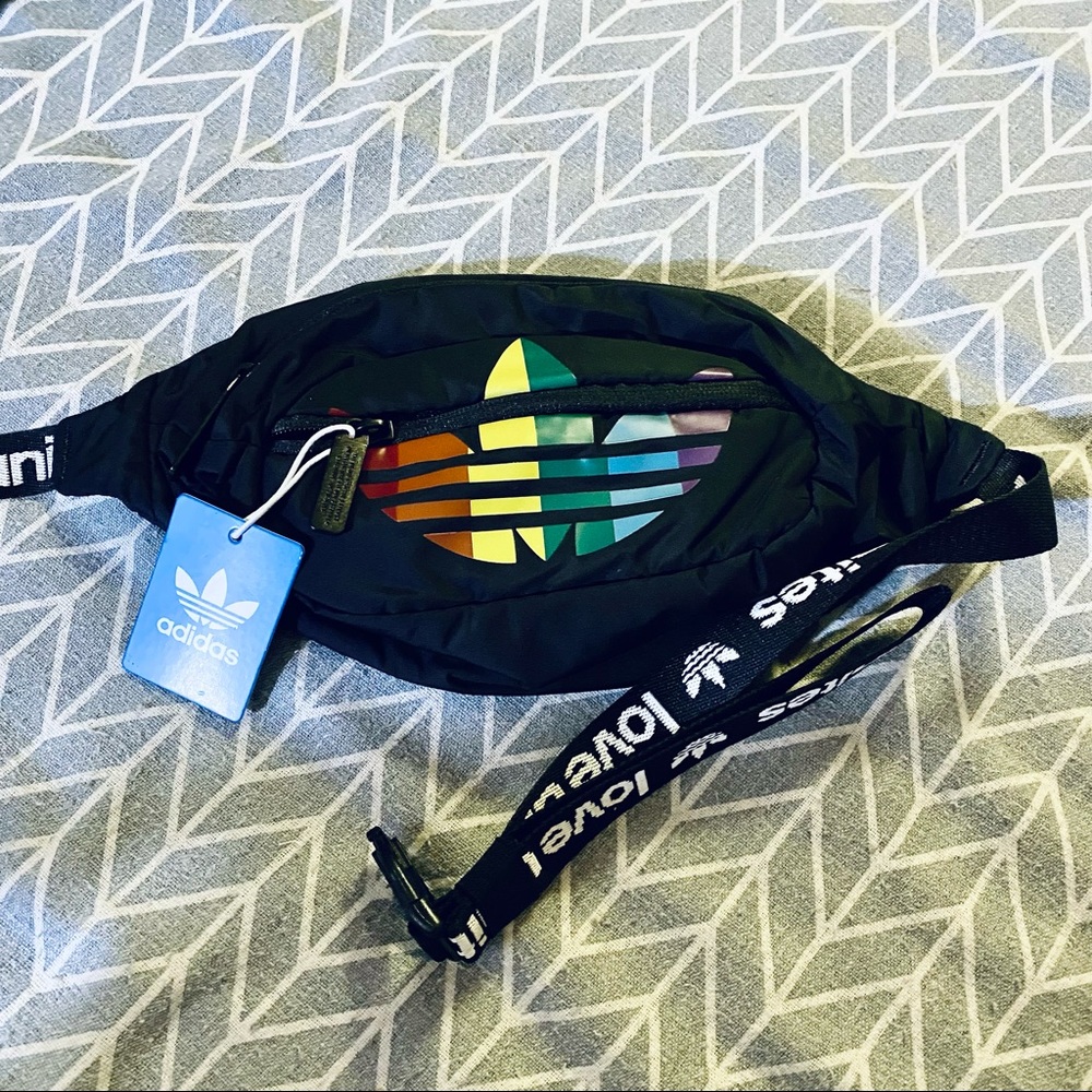 Adidas pride “LOVE UNITES” 🌈 waist bag. New /w tag